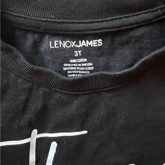 Lenox James, SIGNATURE THIRD BIRTHDAY TEE - BLACK, 3T - Picture 3 of 4